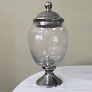 Glass Beverage Dispenser - Round